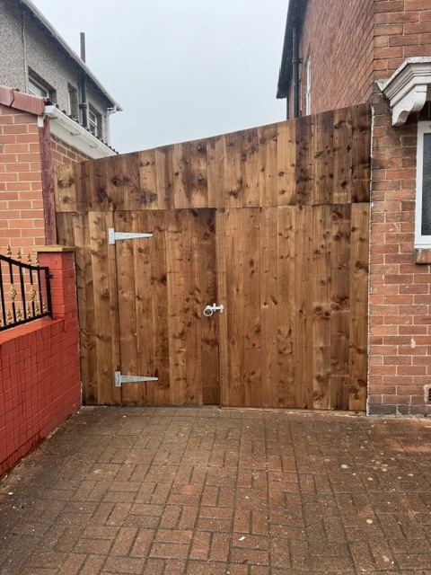 Timber garden gate